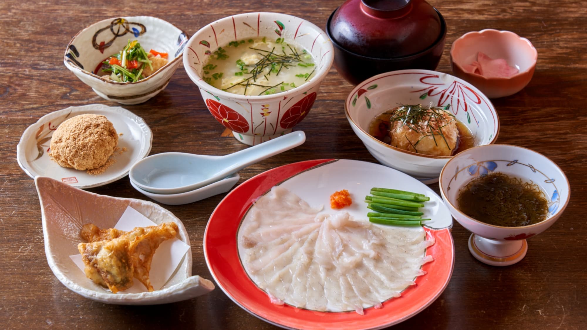 Of course, we also have tiger pufferfish for lunch.