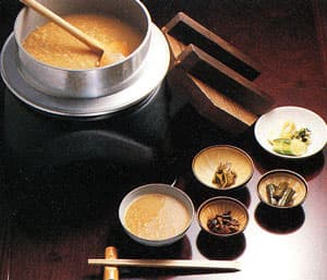 Tenkawa village specialty tea porridge