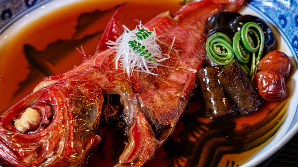 Optional dish: Boiled sea bream from Shimoda
