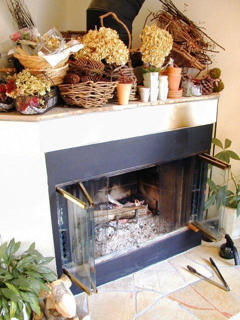 On a cold day, light the fireplace