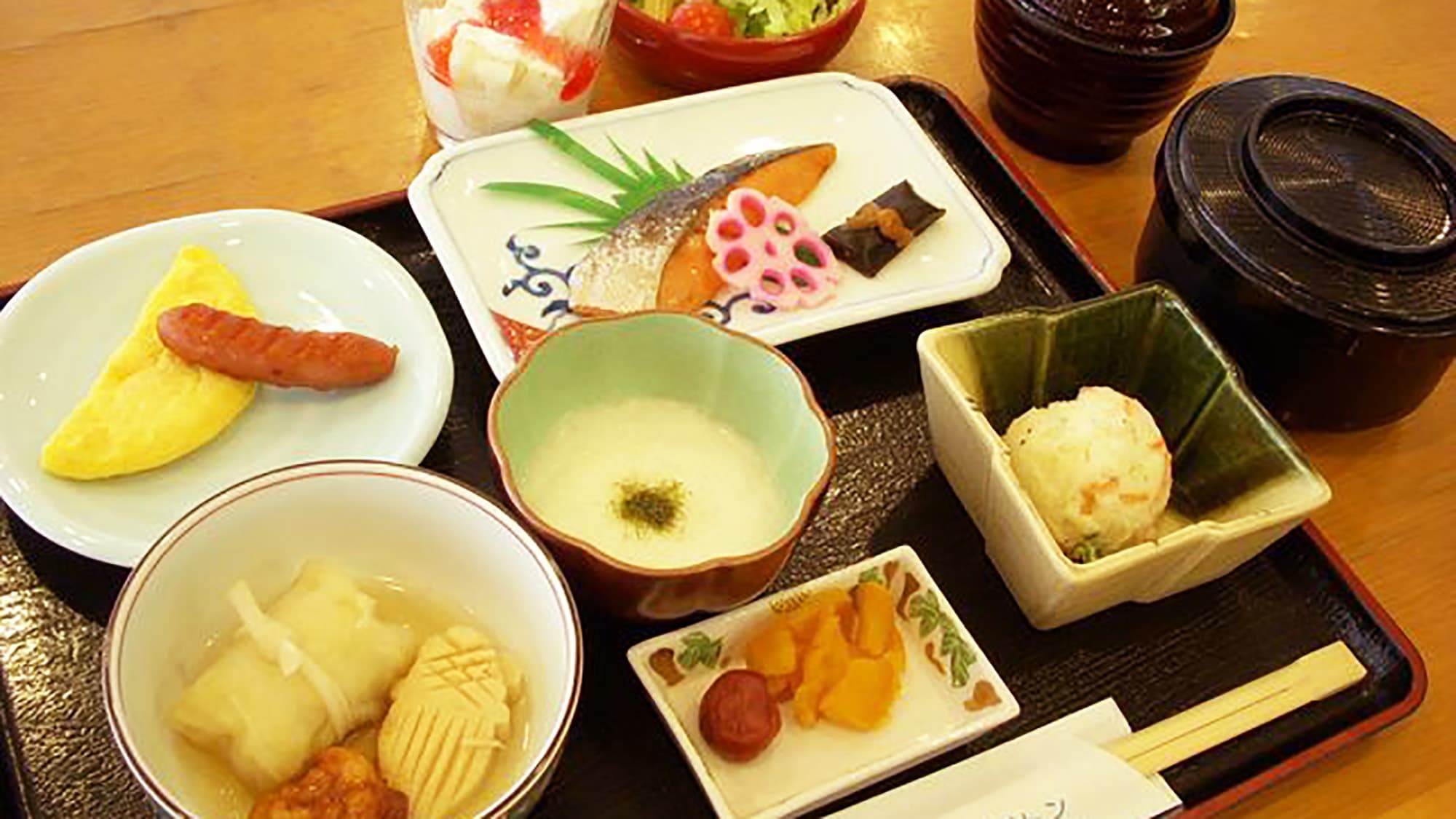 * [Breakfast example] Have a hearty breakfast before heading out.