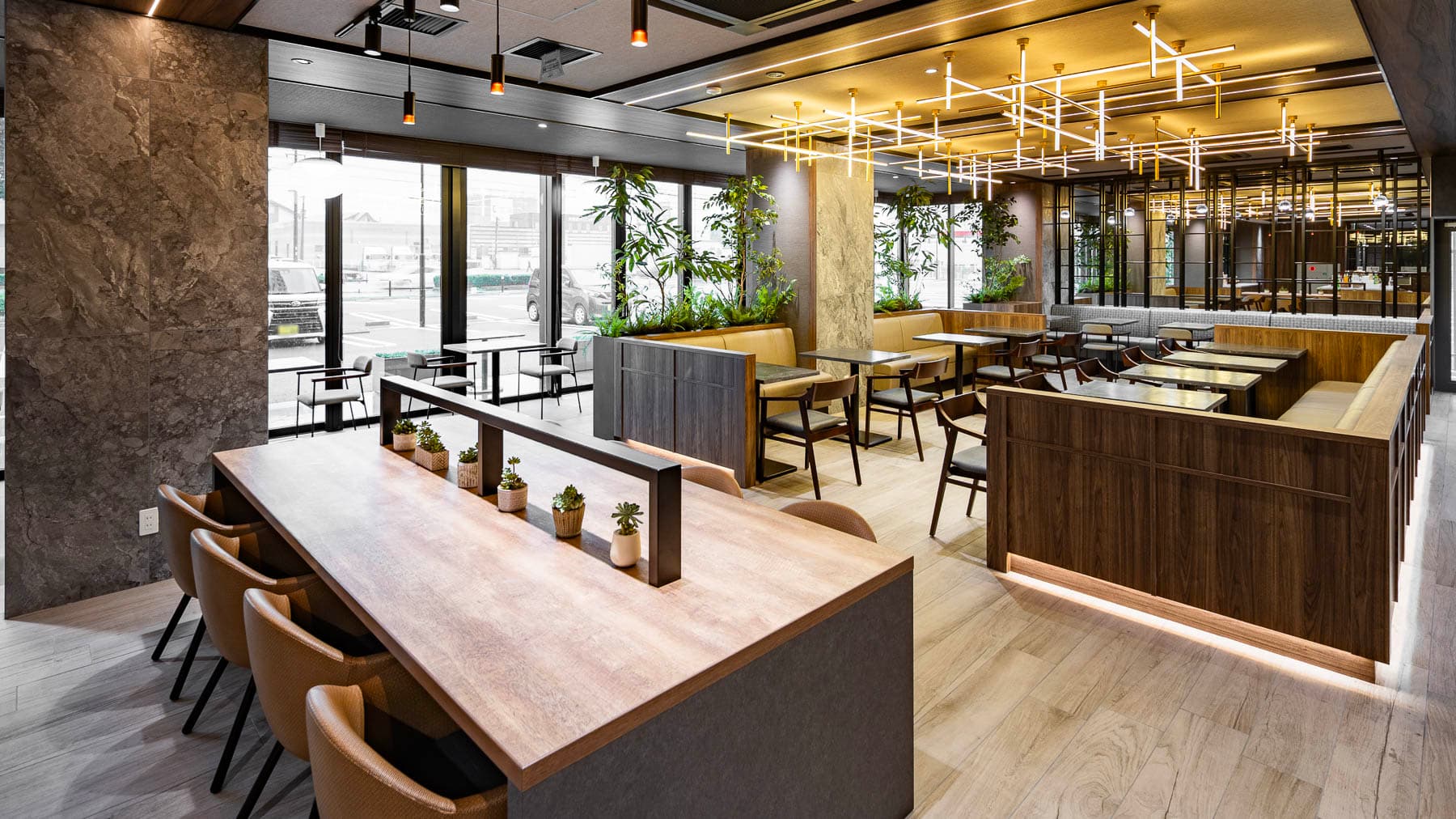 A relaxing lounge like a cafe