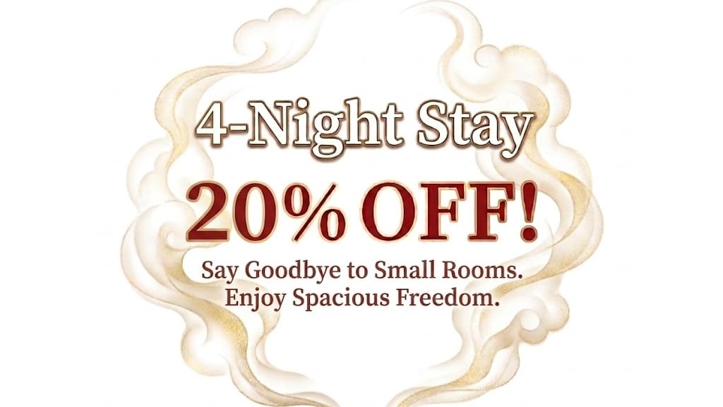 [Extended Stay Discount] Special offer for long stays of 4 nights or more!