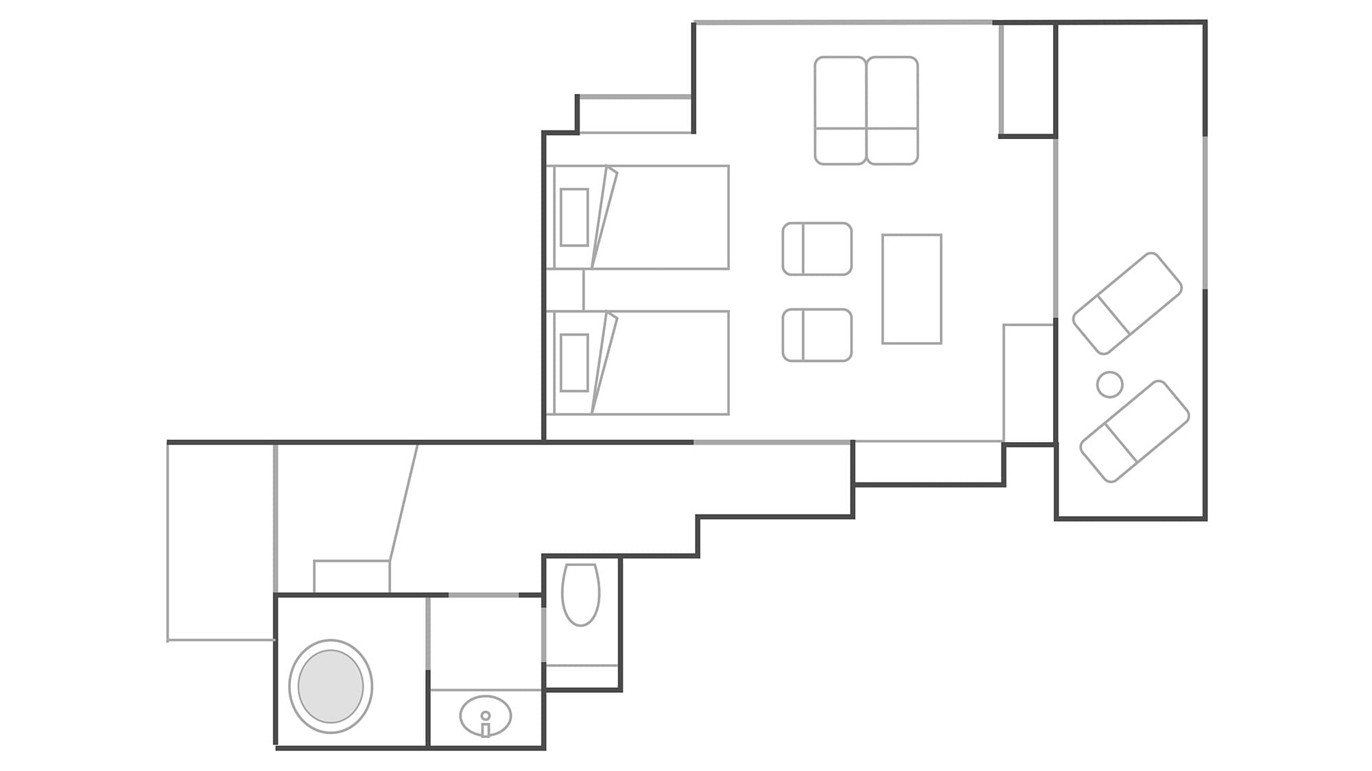 *[RYU] 50 square meters, private terrace and Goemon bath
