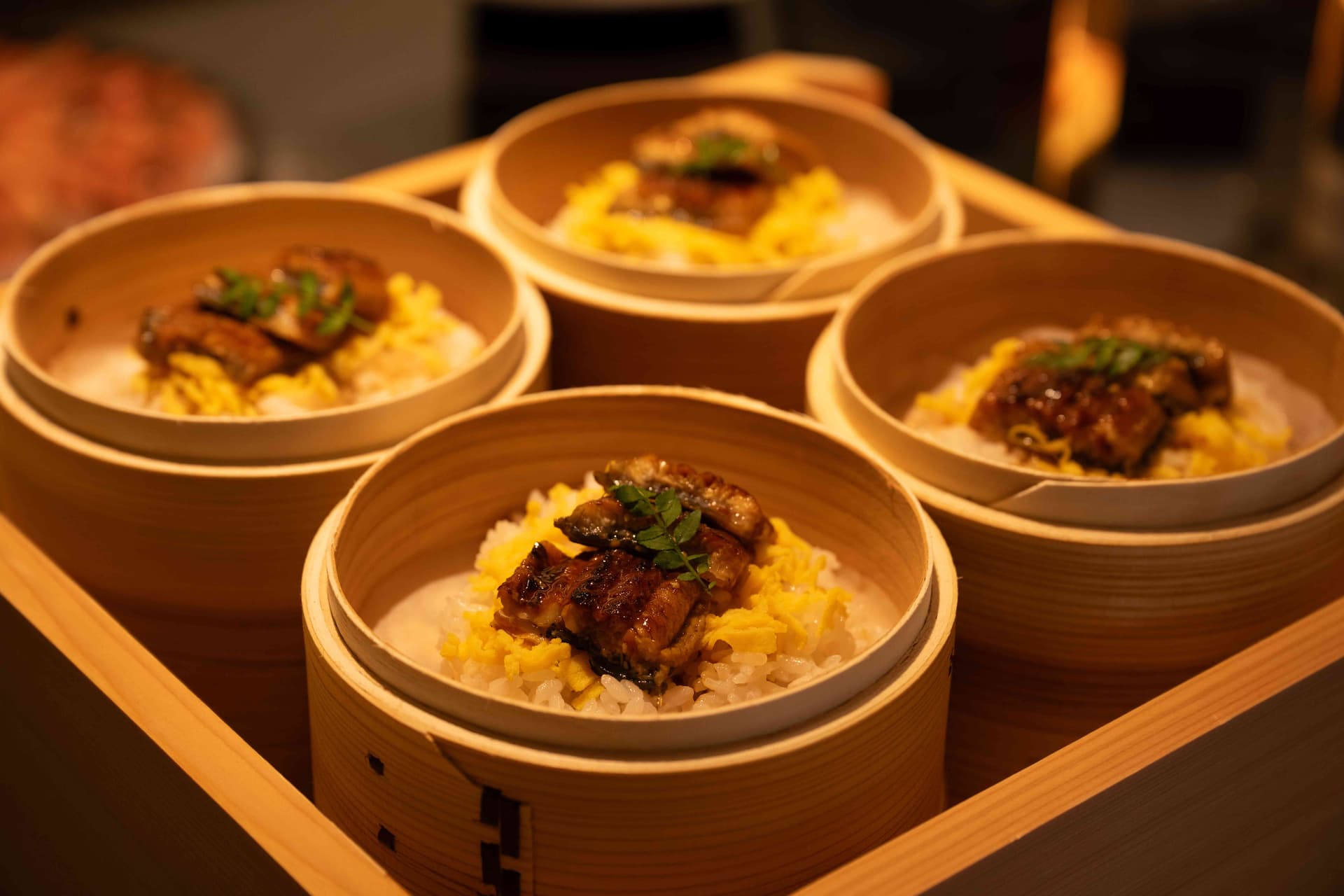 Dinner buffet serving example