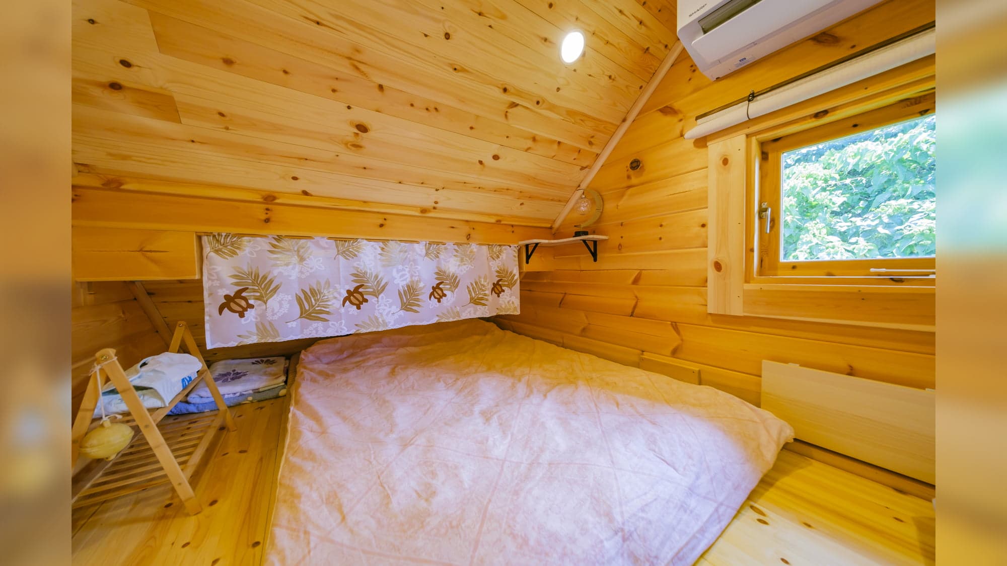 Loft-style bedroom