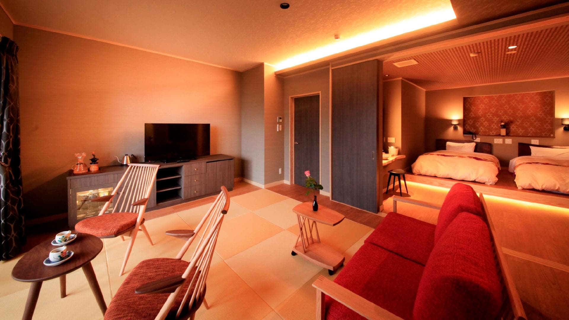 [Away] Type-S hot spring open-air bath + Japanese living room + bedroom (example)