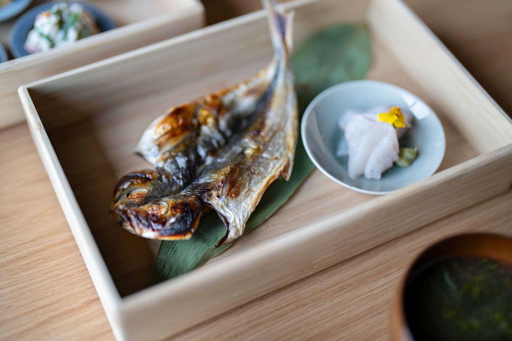 <HOTEL FARO Morning Kazushige> A Manazuru morning begins with local dried fish