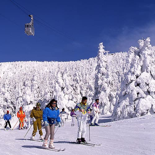 The Zao Onsen Ski Resort ropeway station is right in front of you!