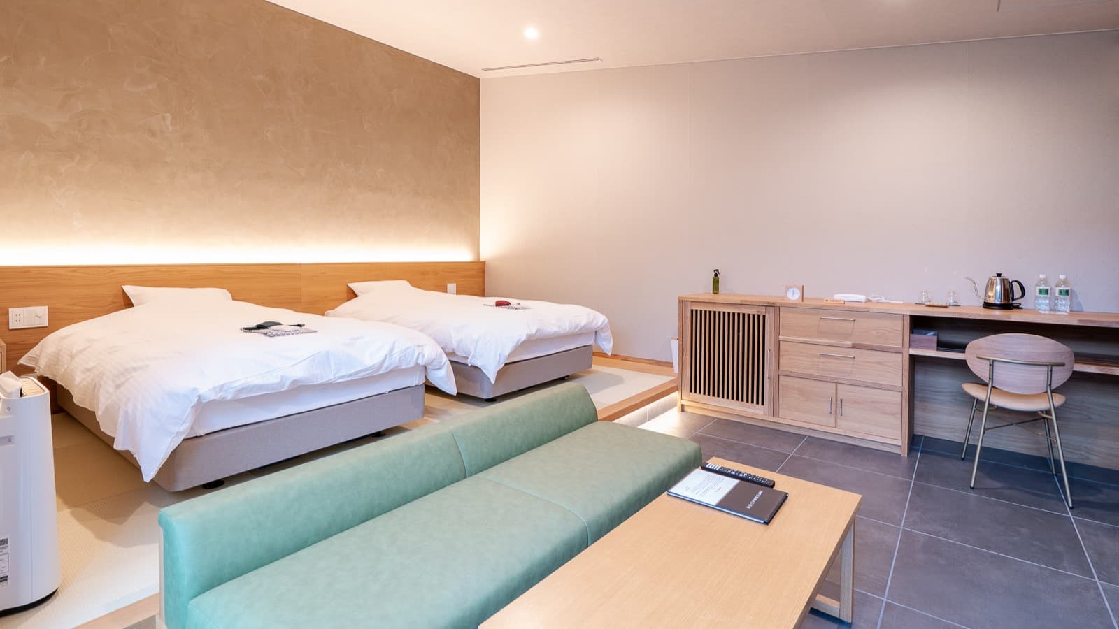 [Kaze 201] A spacious twin room of 36.4㎡ (example of guest room)