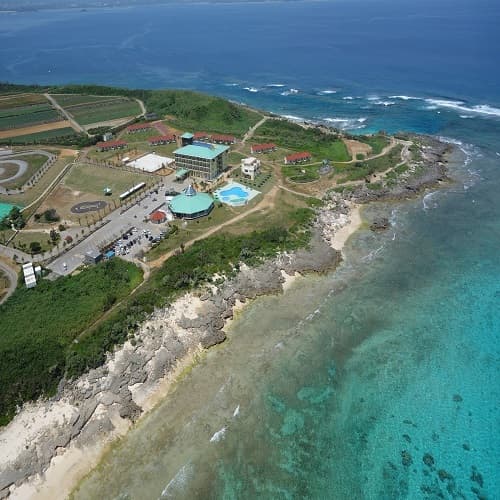 View from the sky above the hotel