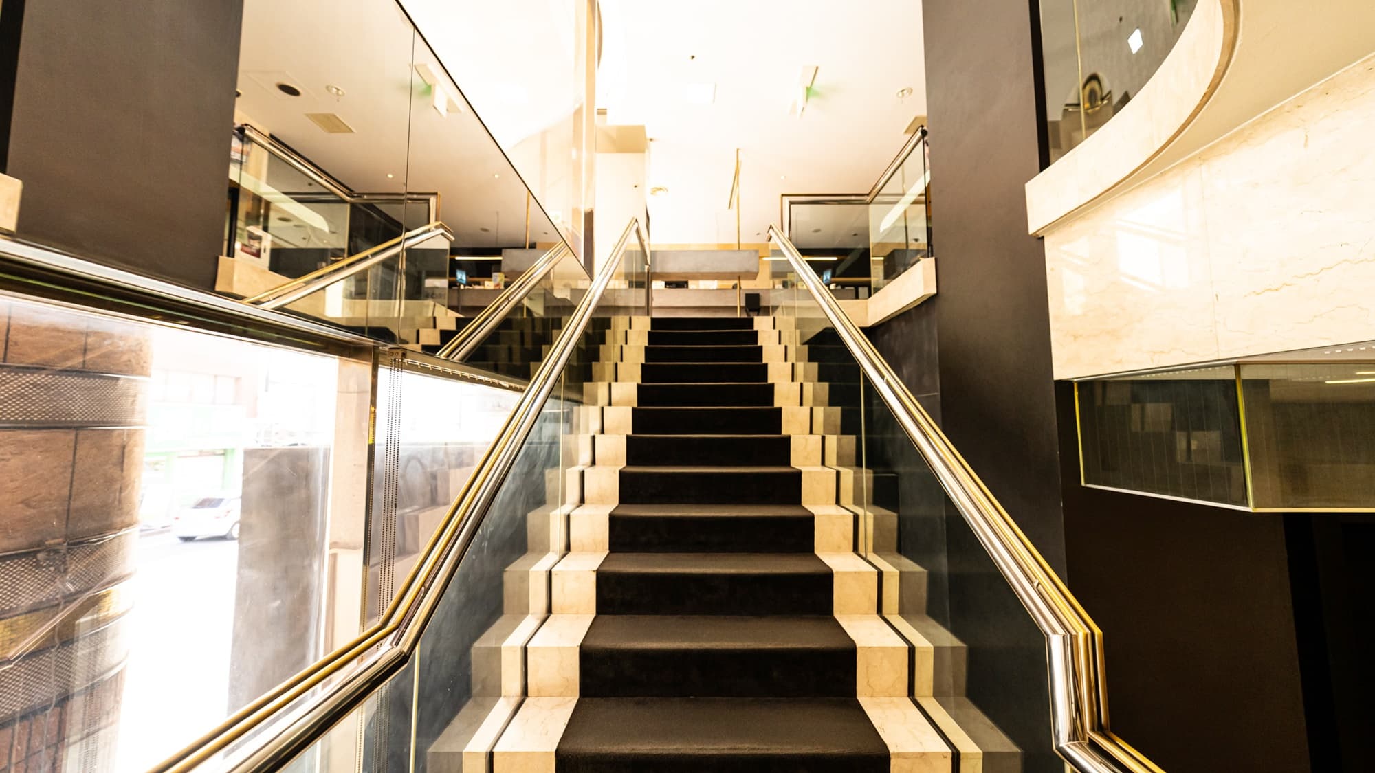 *Inside the building (example)