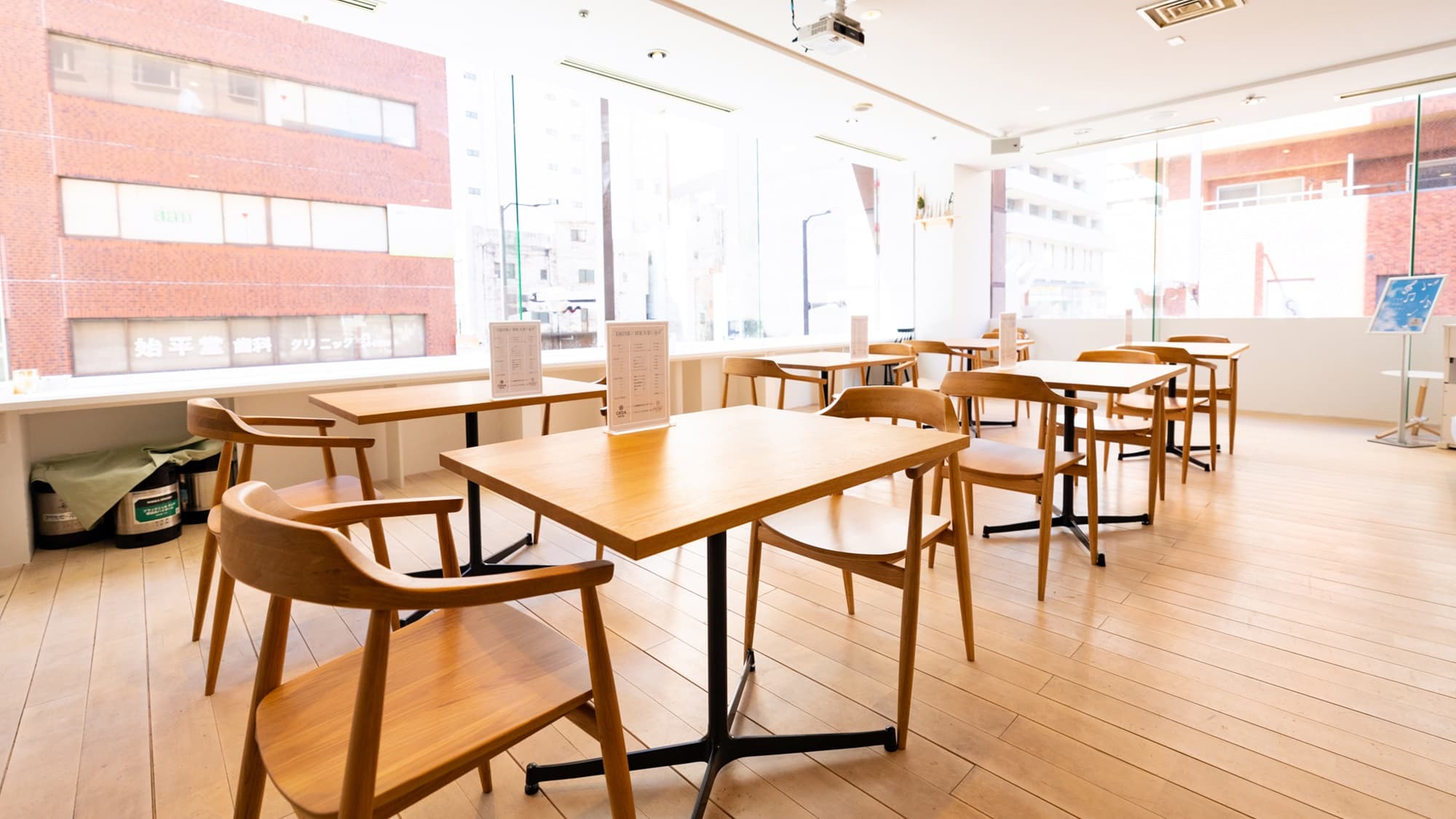 * Inside the building (example)