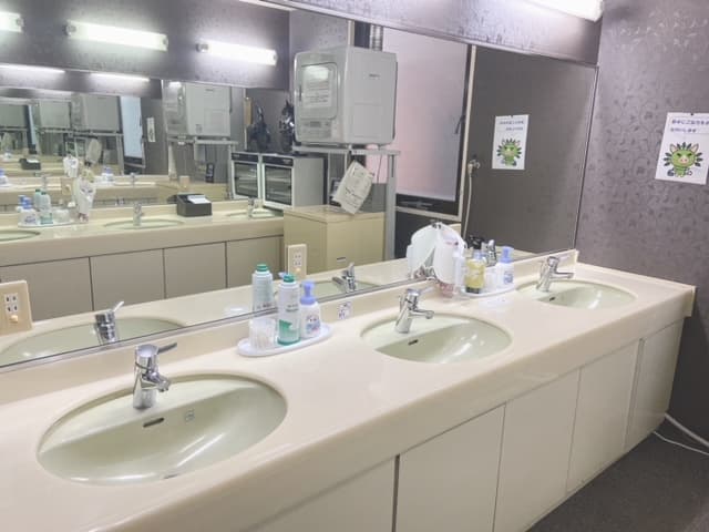 Capsule floor (shared powder room)