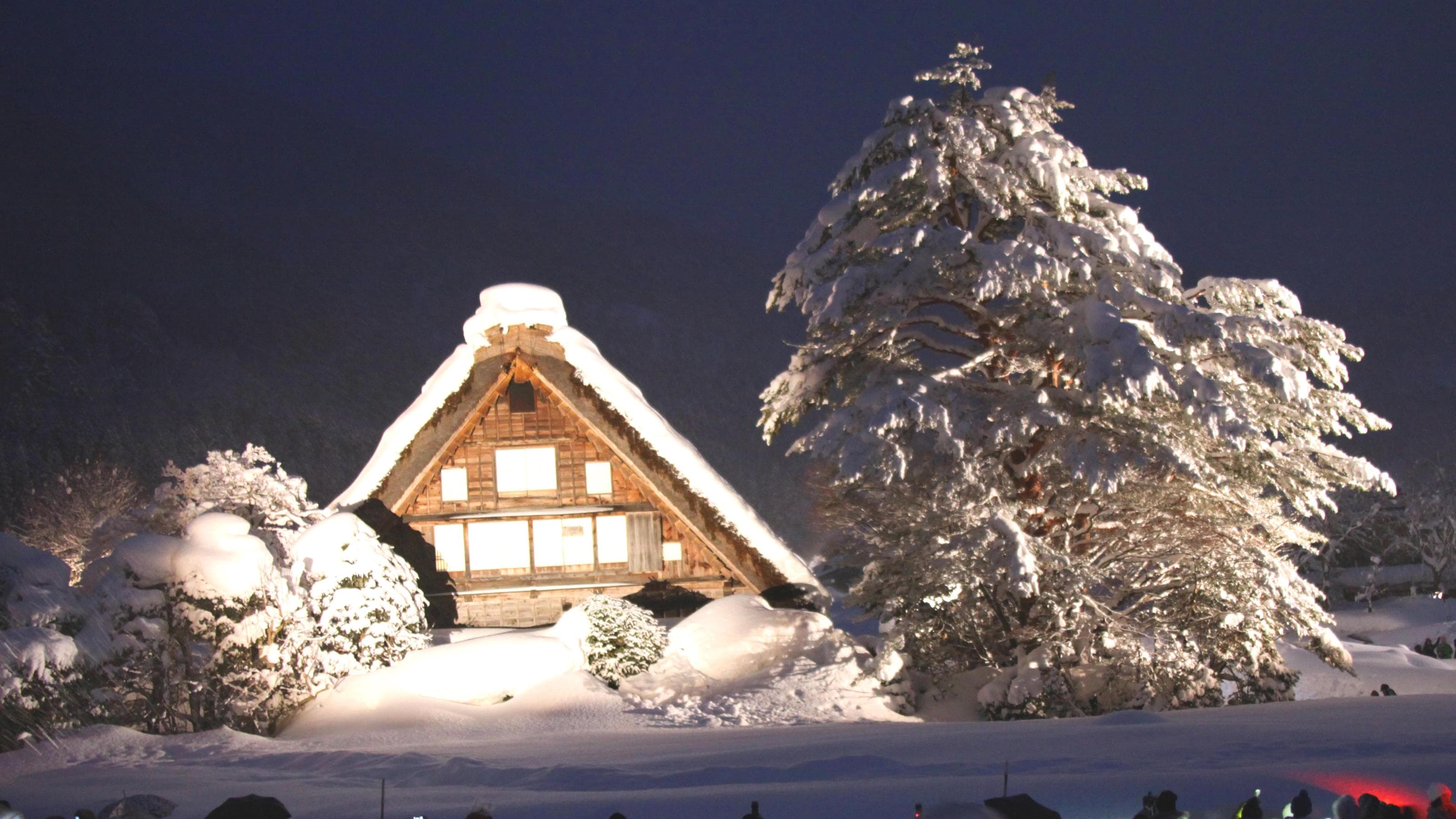 [Surroundings] Illumination of World Heritage "Shirakawa-go"
