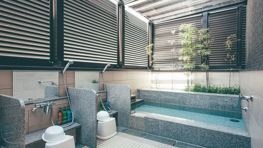 Baths with open-air tub