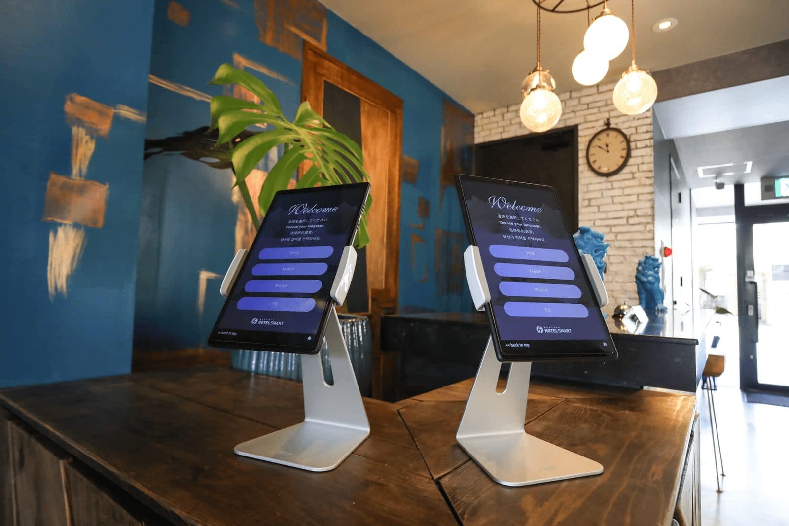 Tablet check-in and smart locks