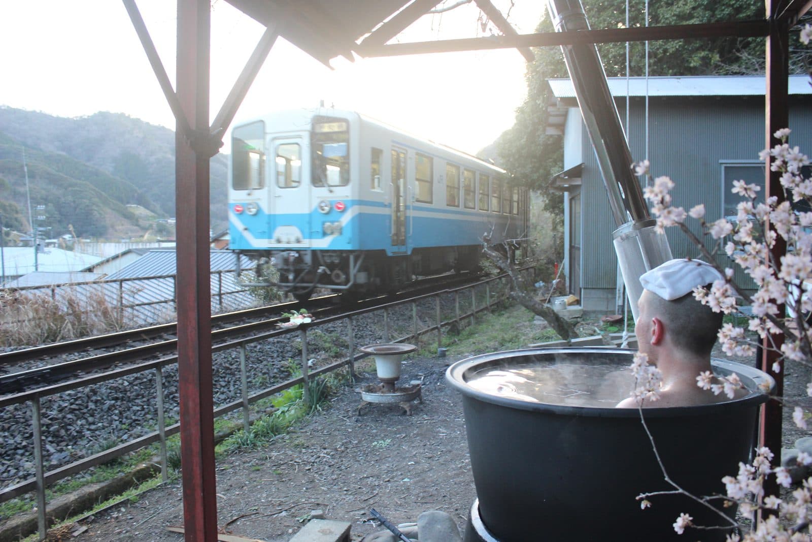 Wood-fired goemon bath