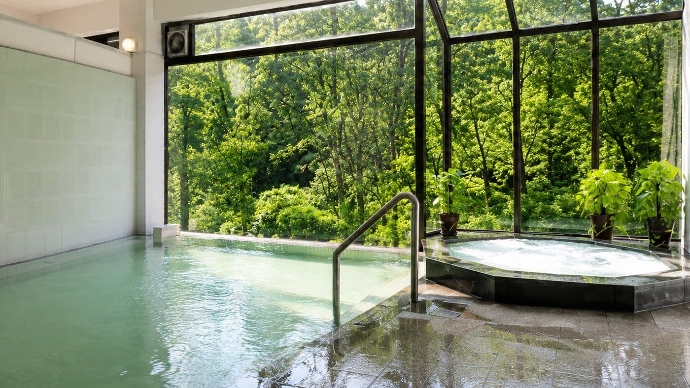 Private-source hot spring bath