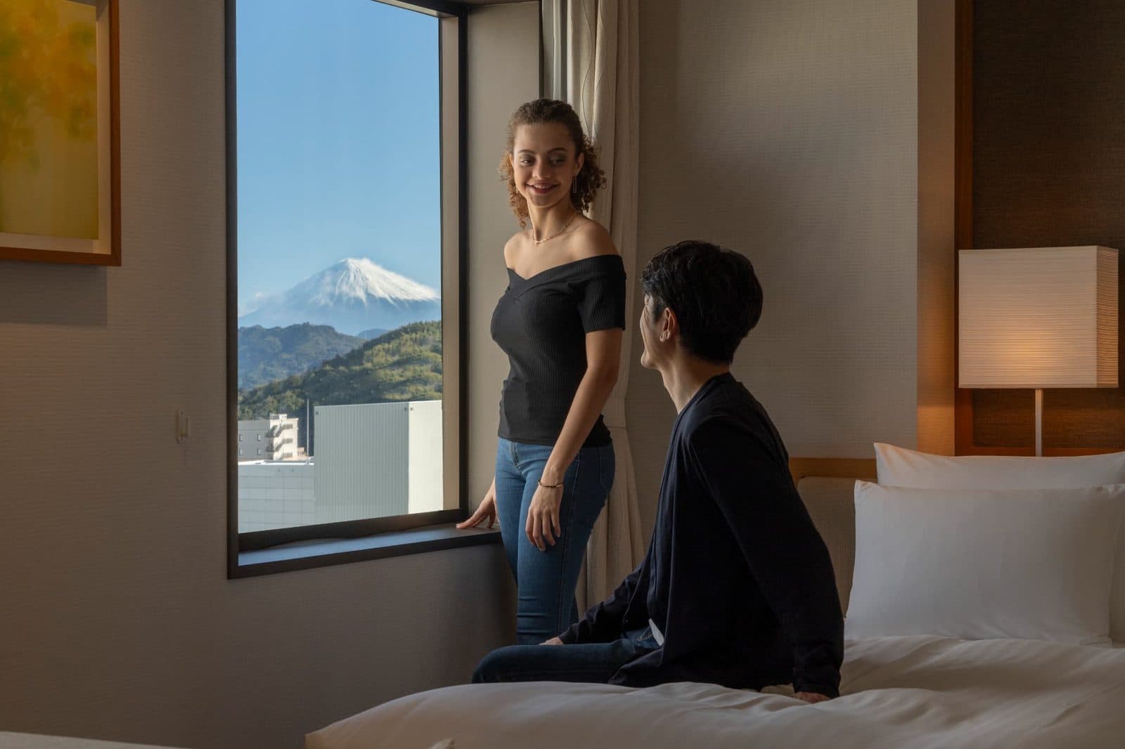 후지산이 보이는 최상층