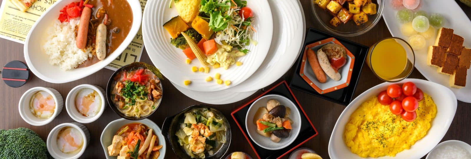Hakata specialties at breakfast