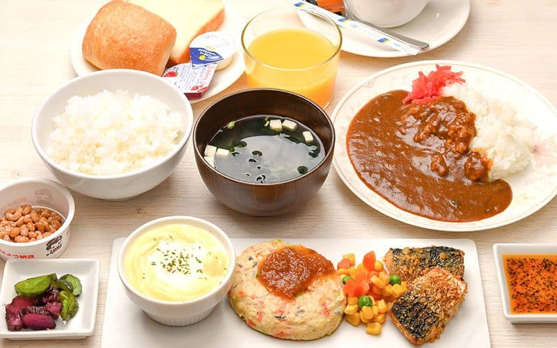Morning curry and TKG