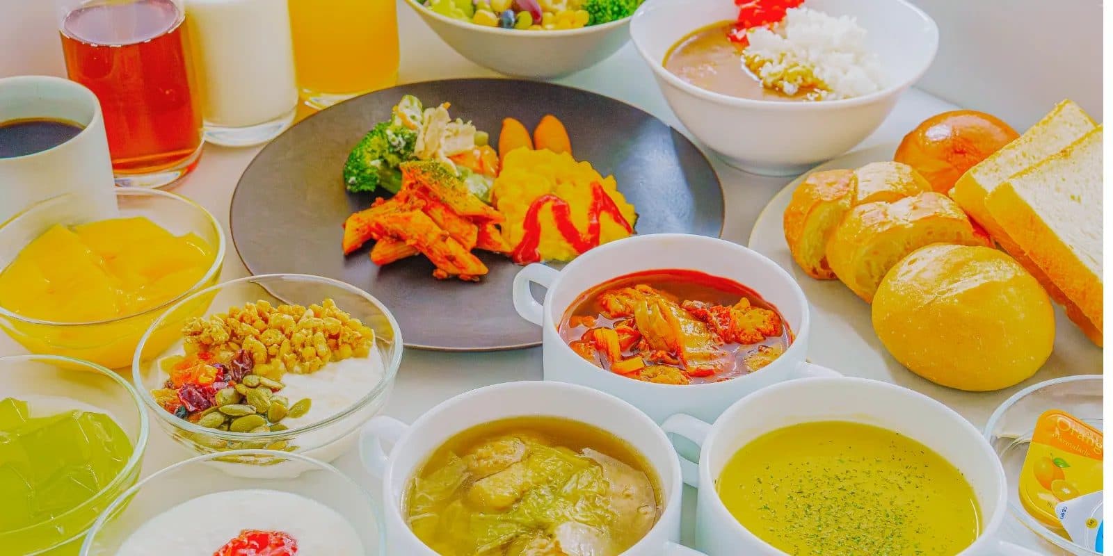 계절 수프 3종 조식