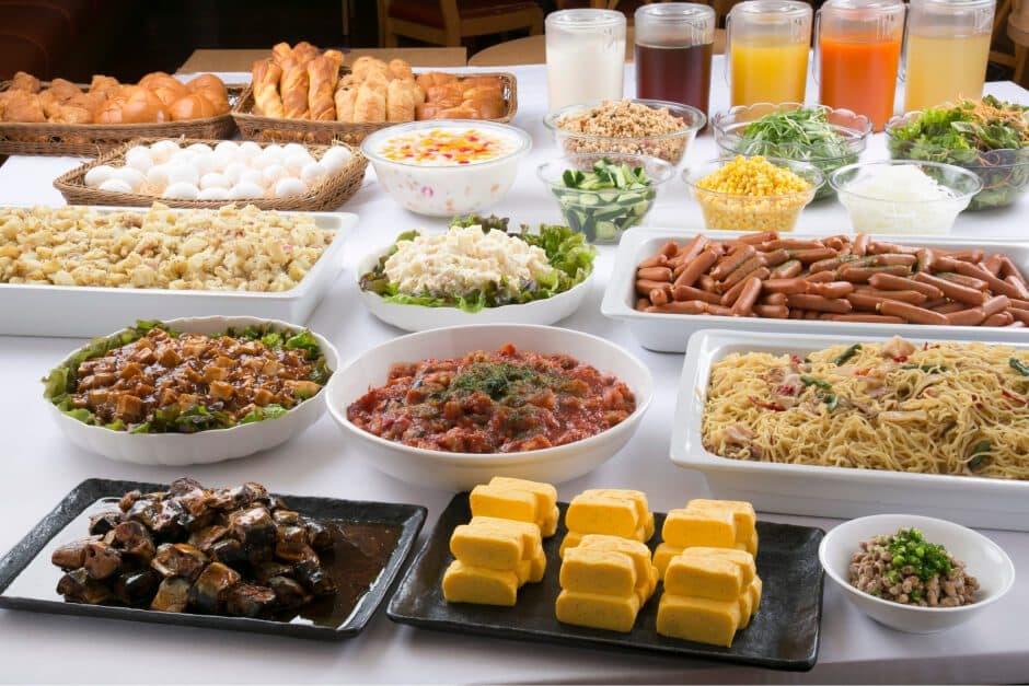 Free buffet breakfast