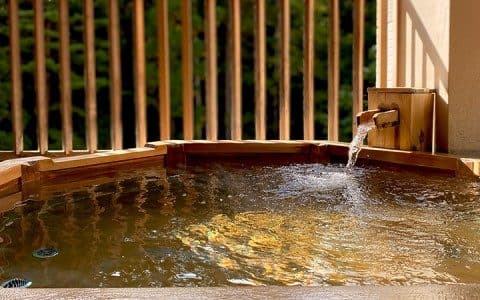 Private open-air baths
