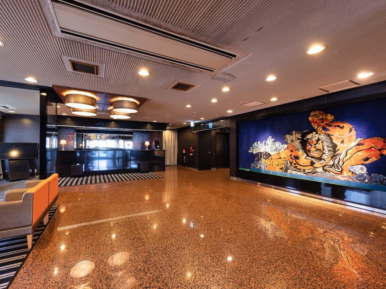Nebuta tapestry in the lobby