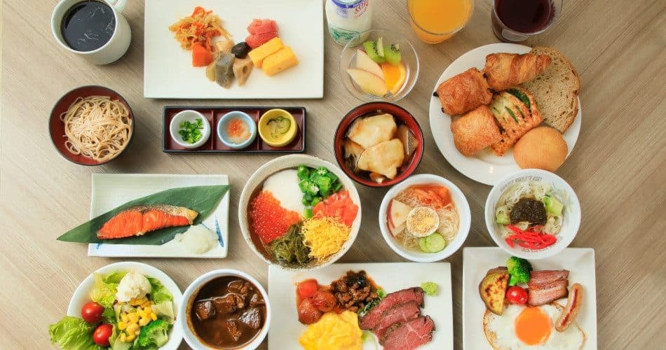 이와테 향토 조식 뷔페