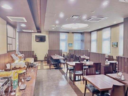 Free breakfast buffet