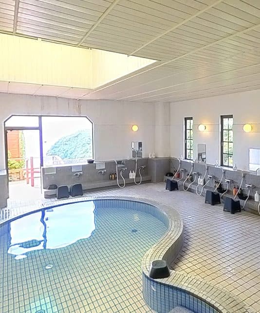Large bath and sauna