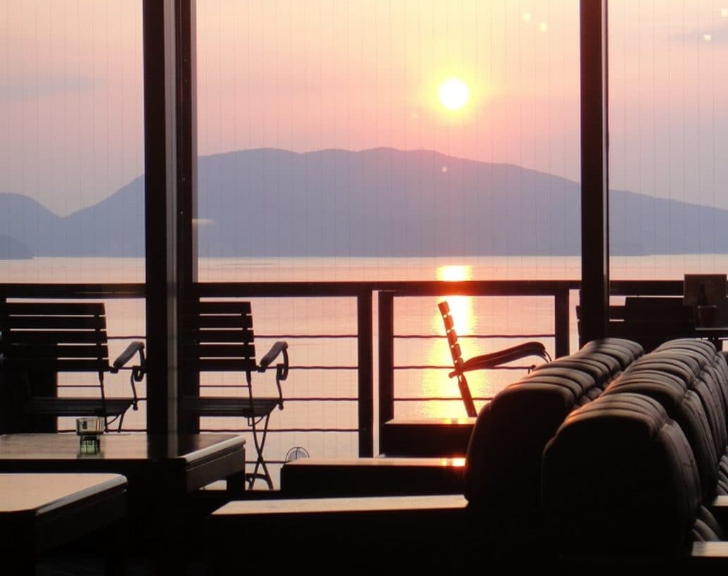Sunset terrace dining