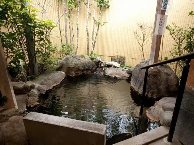 Detached rooms with open-air baths
