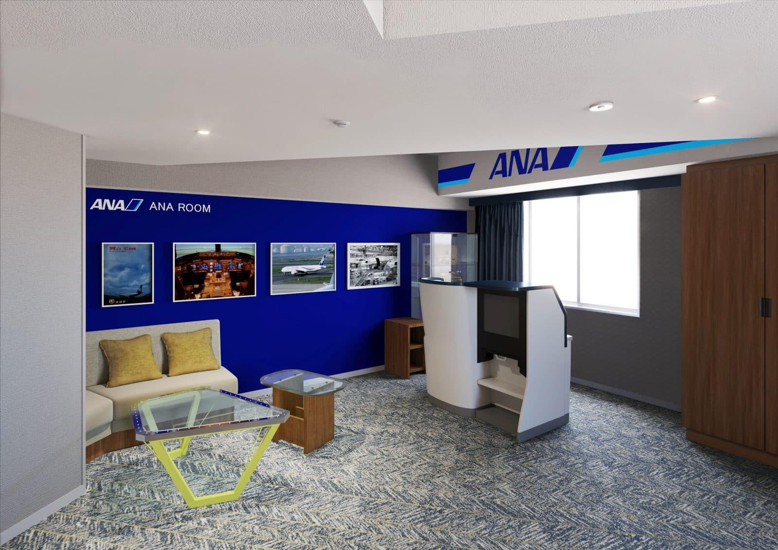 Airline & character rooms