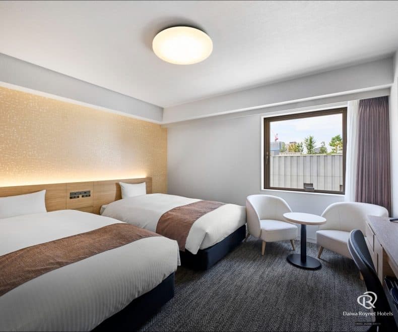 Station-view twin rooms