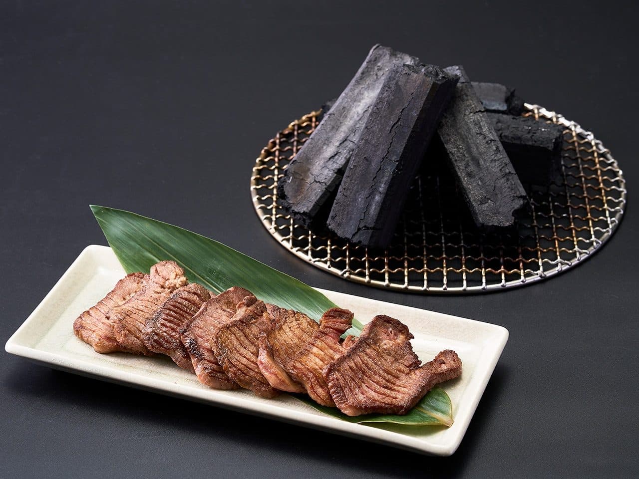 Charcoal-grilled gyutan breakfast