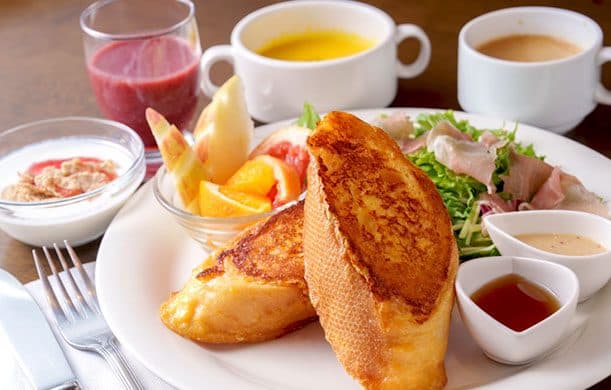 Homemade French toast breakfast