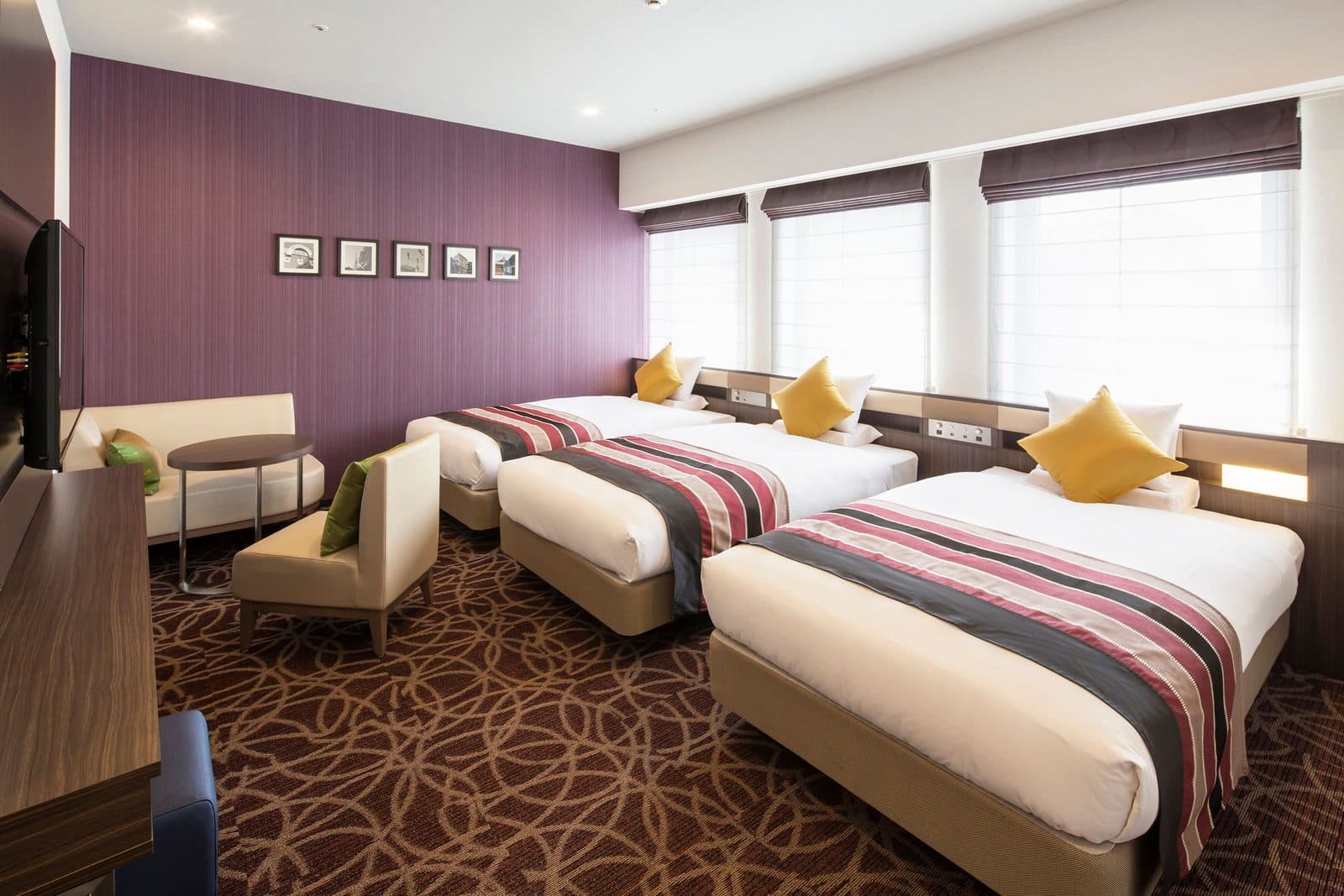 28㎡ triple rooms