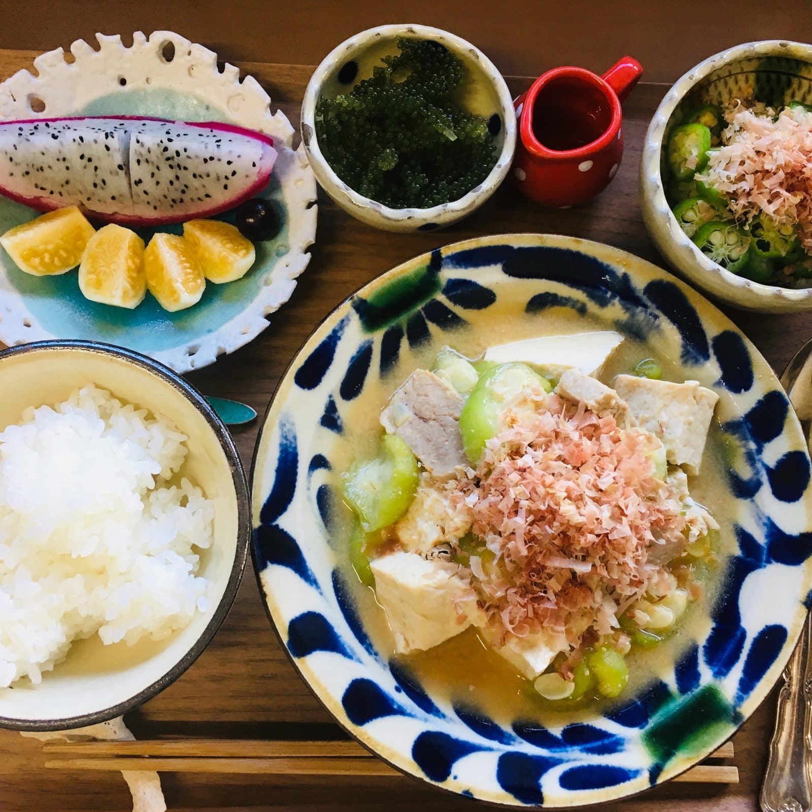 오키나와 식재료 수제 조식