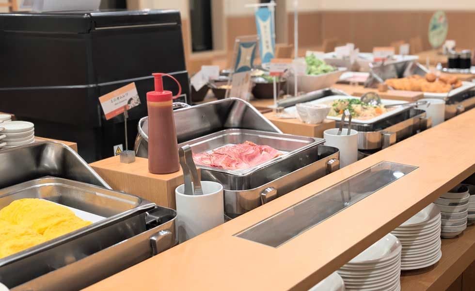 Free breakfast buffet