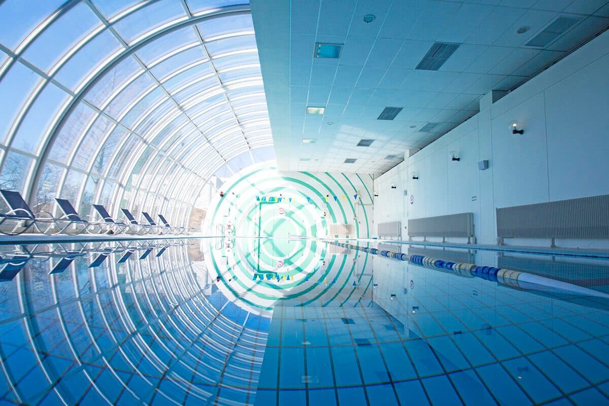 Domed indoor pool
