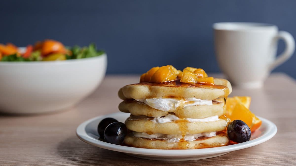 Fresh pancake breakfast