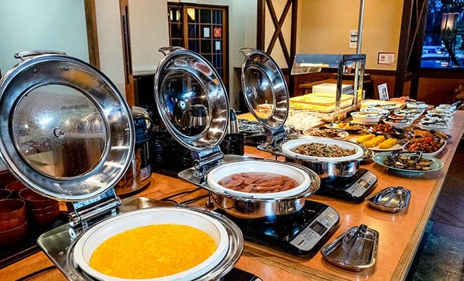 Local breakfast buffet
