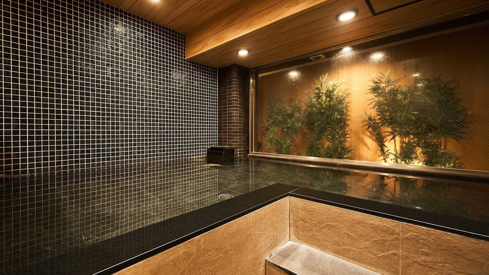 Artificial hot spring bath