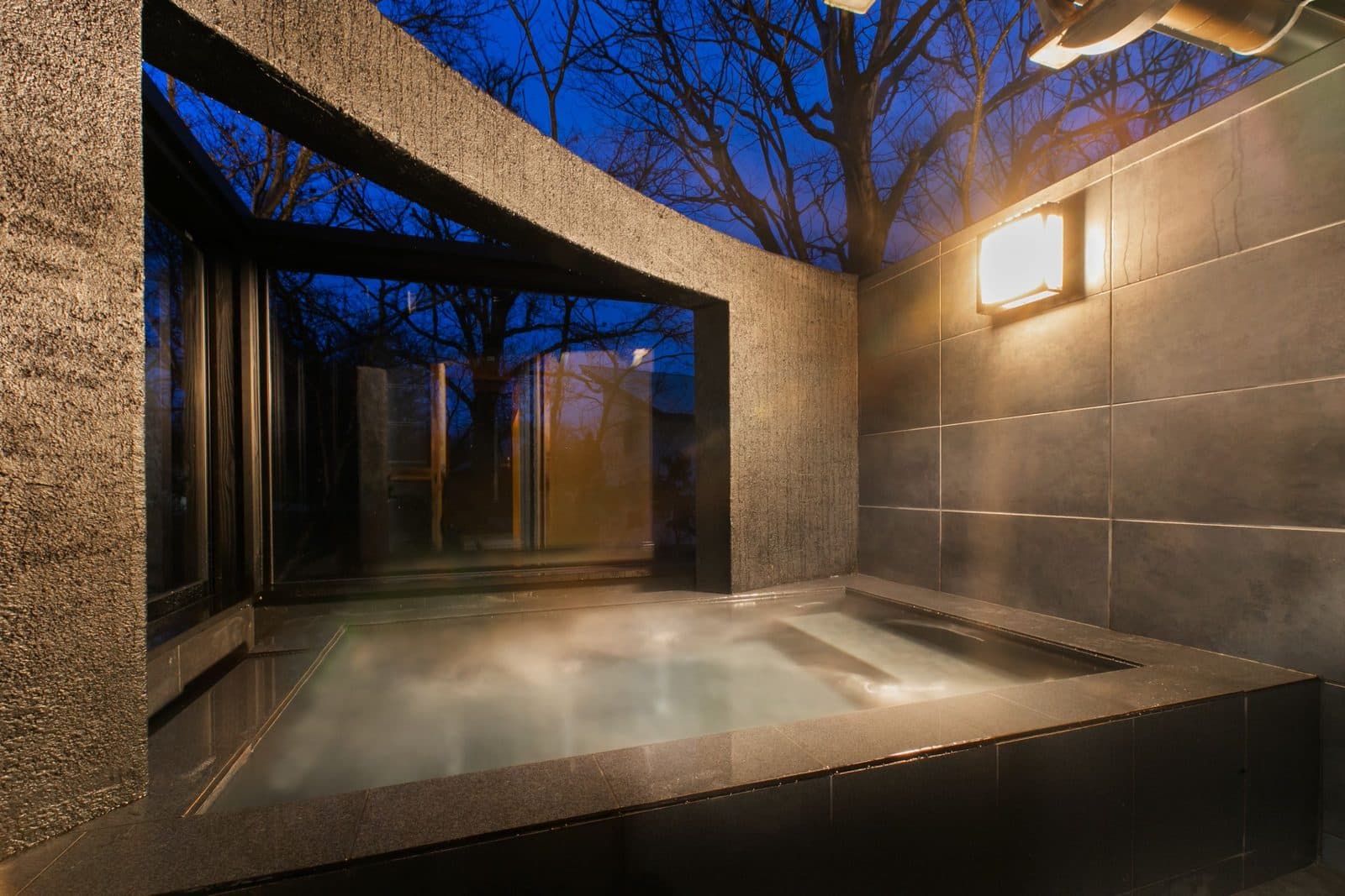 Private open-air baths