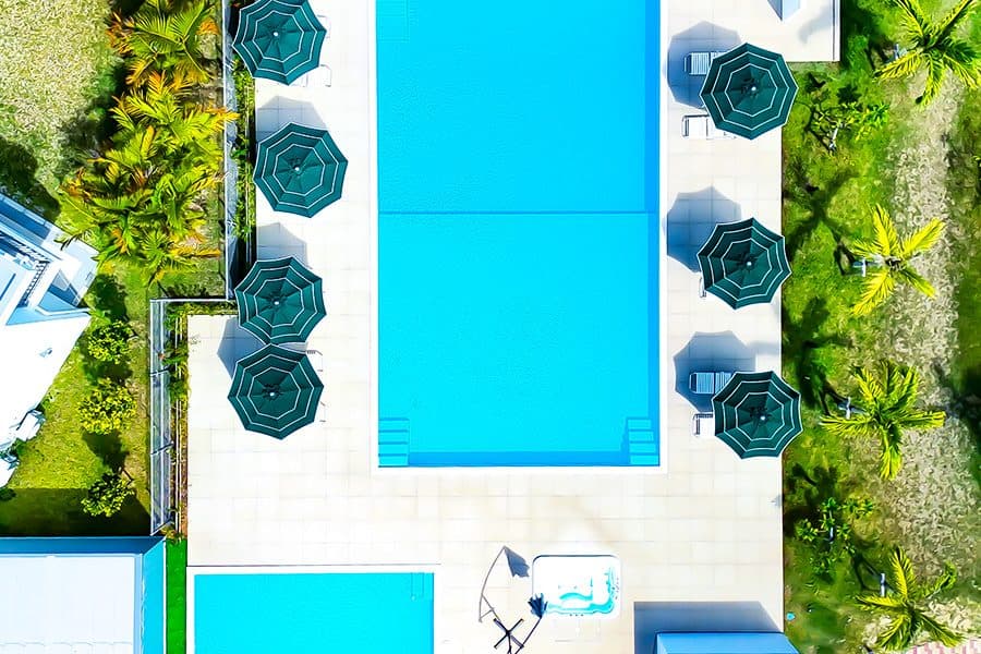 Year-round heated pool
