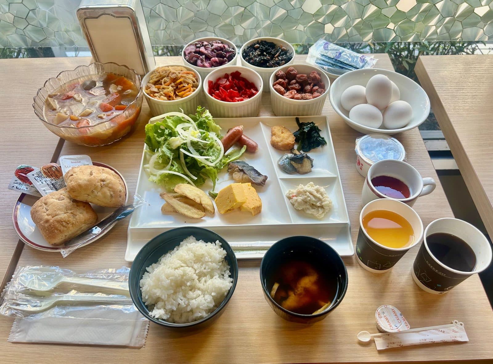 깃사 테토라 뷔페 조식