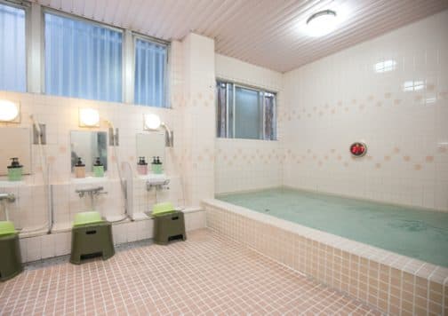 Large bath and sauna